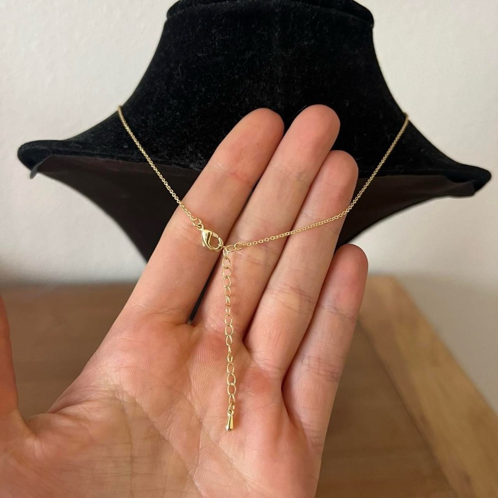14k Gold Filled Dainty Sharks Tooth Pendant Necklace - Picture 6 of 6
